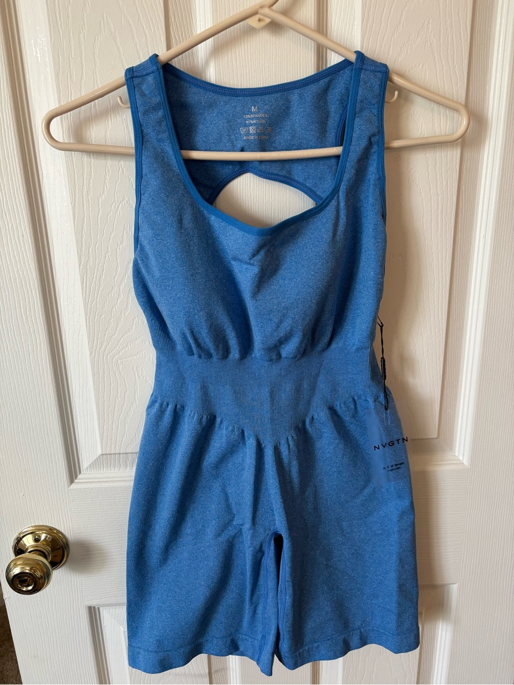 NVGTN Royal Blue Women's Athletic Shorts Romper